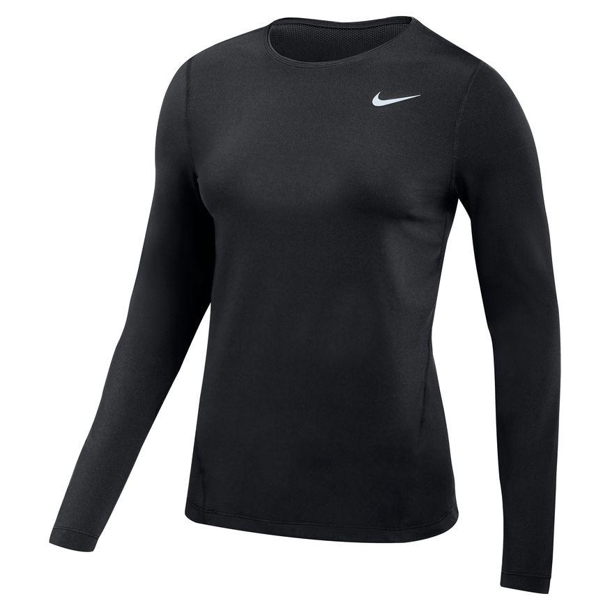 Nike Pro Dri Fit Long Sleeve Training Top Women s Medium Black DH4902