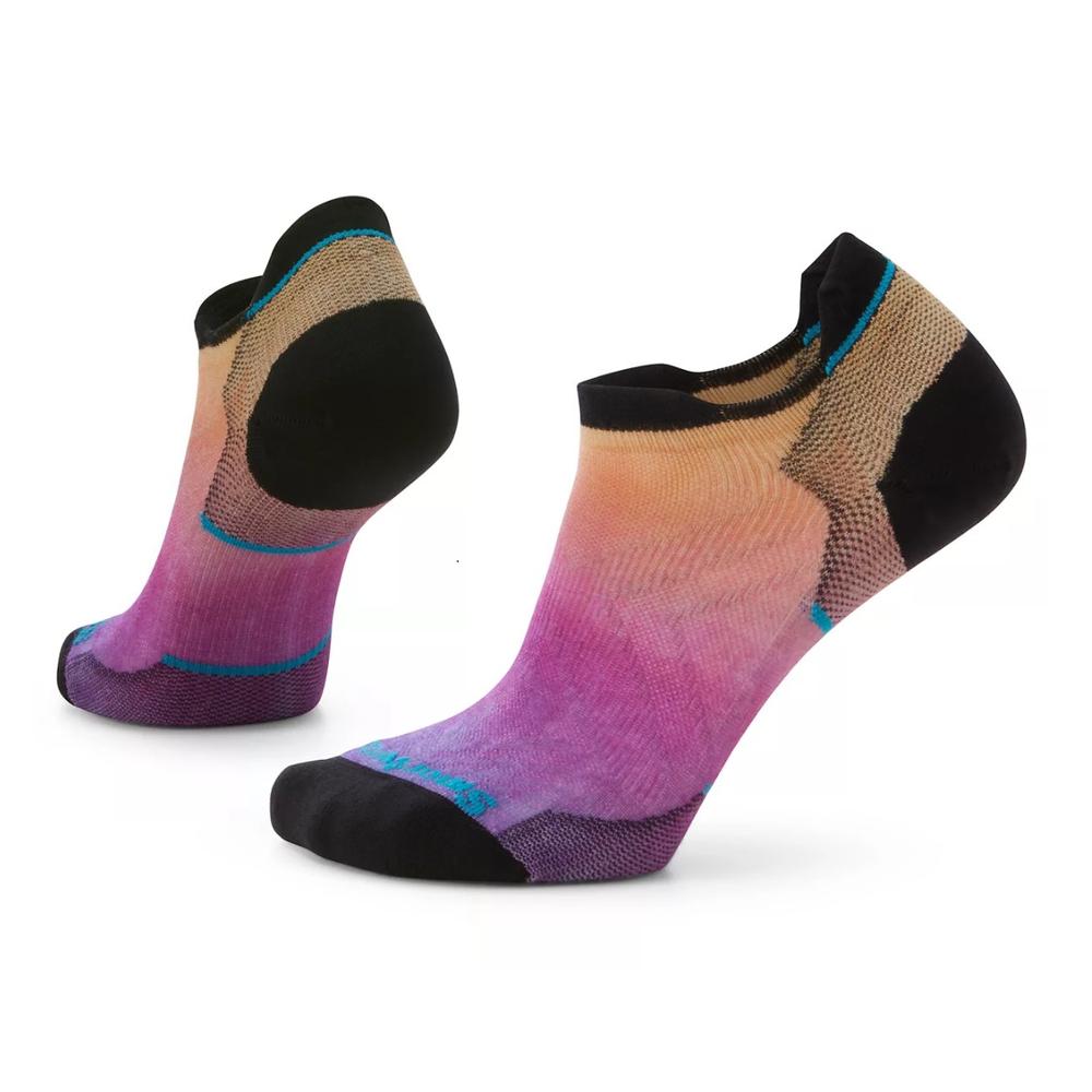 W Smartwool Run Zero Cushion Ombre Print Low Ankle Socks