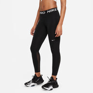 Women's Nike Pro Mid-Rise Mesh-Paneled Leggings